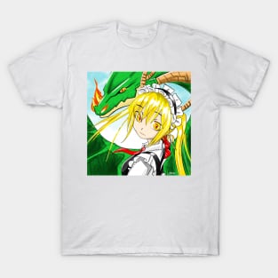 dragon maid ecopop art T-Shirt